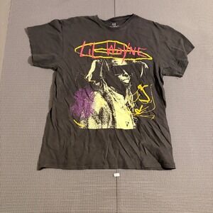 Lil Wayne Graphic T-Shirt Mens Large Black Short Sleeve Crewneck Cotton Tee